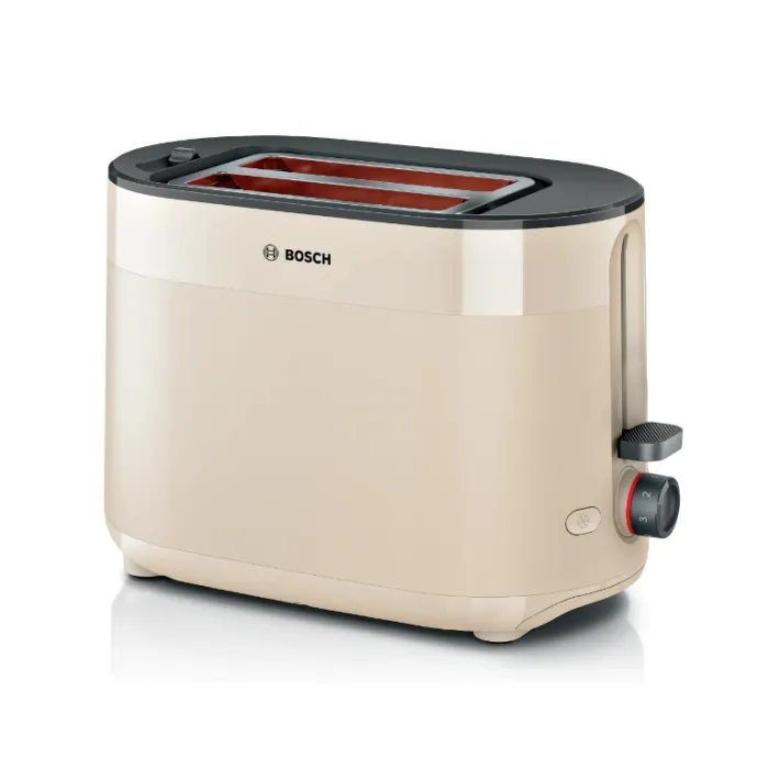 Тостер, Bosch TAT2M127, MyMoment Compact toaster, 950 W, Auto power off, Defrost and reheat setting, Integrated warming grid, High lift, Cream