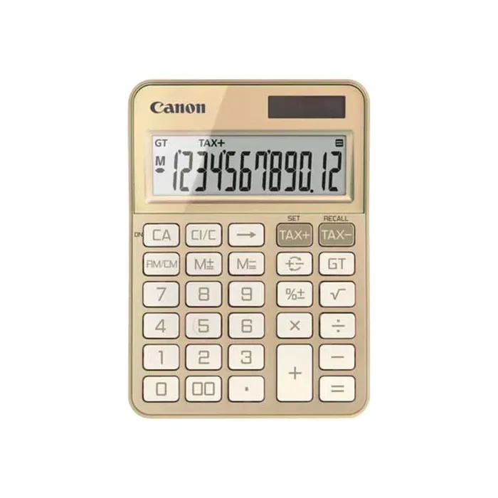 Canon Настолен калкулатор KS-125KB, 12-разряден, златист