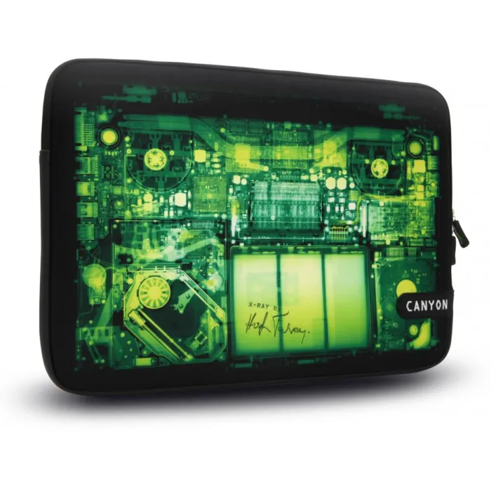 Canyon X-Ray калъф-ръкав за iPad/iPad 2 9.7", неопрен, черен/зелен