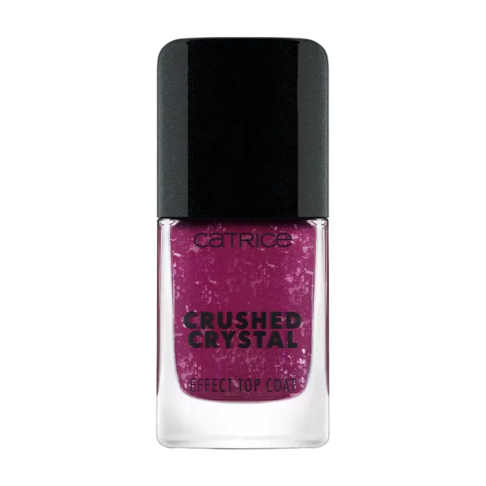 Catrice Crushed Crystal топ лак за нокти с ефект, нюанс 010 Amethyst, 10.5 мл