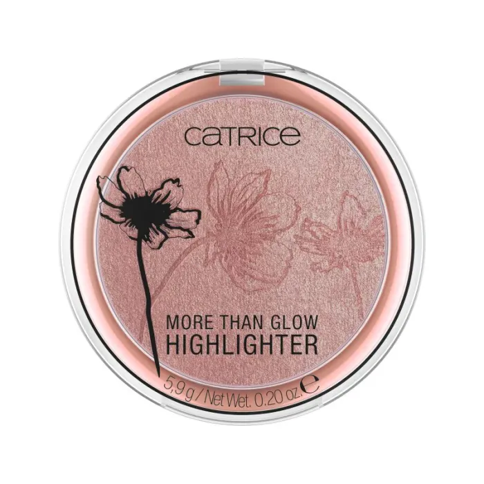 Catrice More Than Glow светещ компактен хайлайтър за бузи, нюанс 040 Absolute Blushin' Bright, 5,9 г
