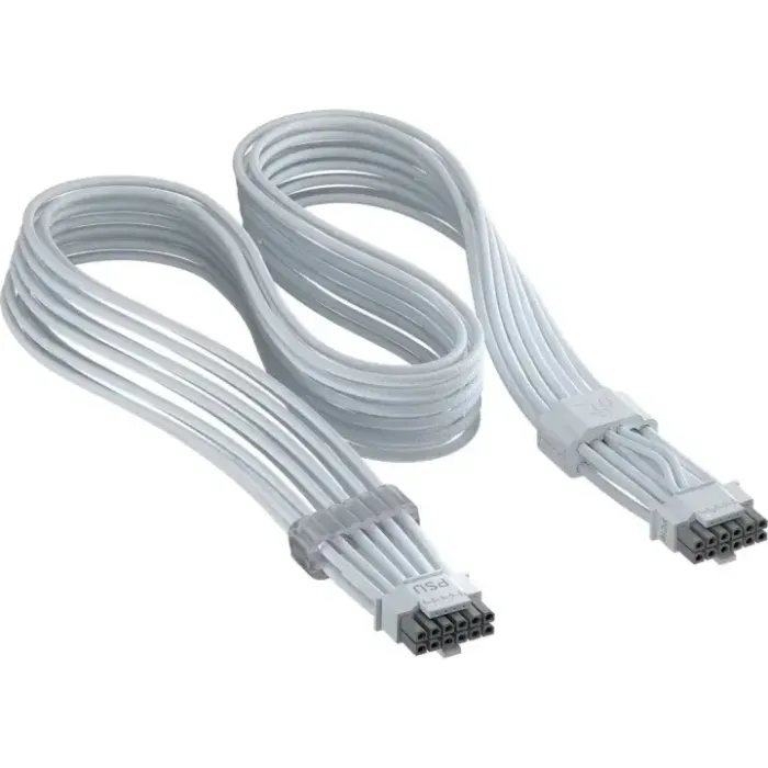 Кабел за видеокарта Corsair ThermalProtect Universal PCIe 5.1 600W 12V-2x6 - Бял