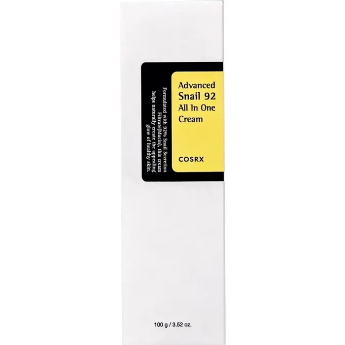 Крем за лице COSRX Advanced Snail 92 All In One Cream Tube, 92% муцин от охлюв, 100 g