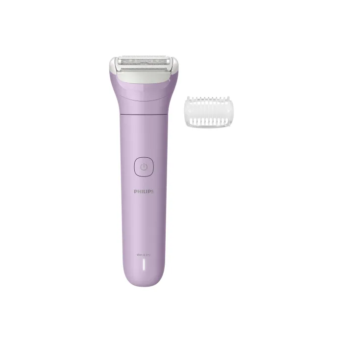 Електрическа самобръсначка за крака и тяло PHILIPS BRL114/00 Series 6000, мокра и суха употреба, до 80 мин безкабелна работа, 8 часа зареждане, трислойна система, USB-A кабел, приставка гребен