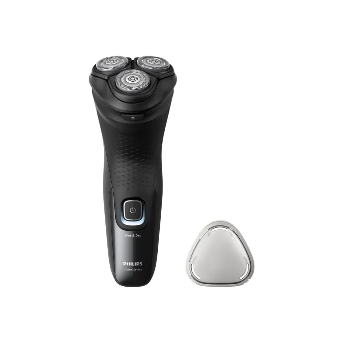 Електрическа самобръсначка за мокро и сухо бръснене, Philips X3051/00, Shaver 3000X Series, Ножчета PowerCut, 4D Огъващи се глави