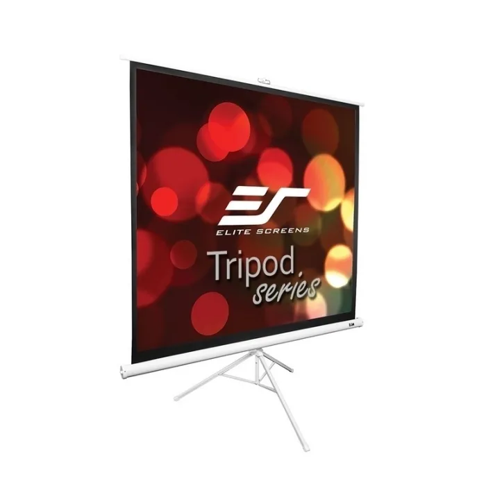 Elite Screen T136NWS1 Tripod, 136\" (1:1), 243.8 x 243.8 cm, White