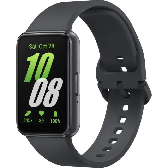 Фитнес гривна Samsung Galaxy Fit3 SM-R390, 1.6″ AMOLED, Bluetooth 5.3, 5ATM/IP68, до 13 дни, сива