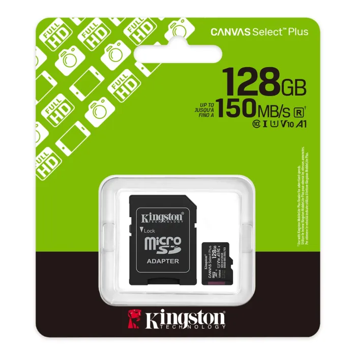 Карта памет, Kingston Canvas Select Plus, microSDXC 128GB, SDCS3/128GB