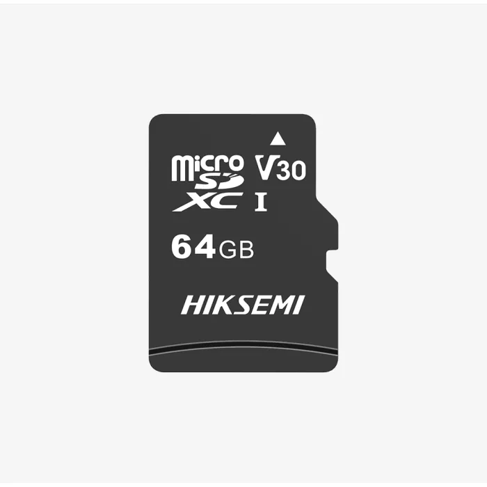 Карта с памет, HIKSEMI microSDXC 64GB, Class 10, UHS-I TLC, V30, 92MB/s скорост на четене, 30MB/s скорост на запис