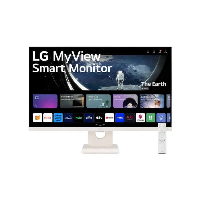LG 27U511SA-W 27" Full HD IPS Smart Monitor с webOS 23, 100Hz, HDR10, 2x HDMI, 2x USB-A, Wi-Fi, Bluetooth, 2x5W