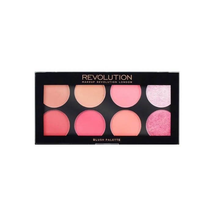 Палитра за скули Makeup Revolution Ultra Blush Sugar & Spice, 8 нюанса, 13 г