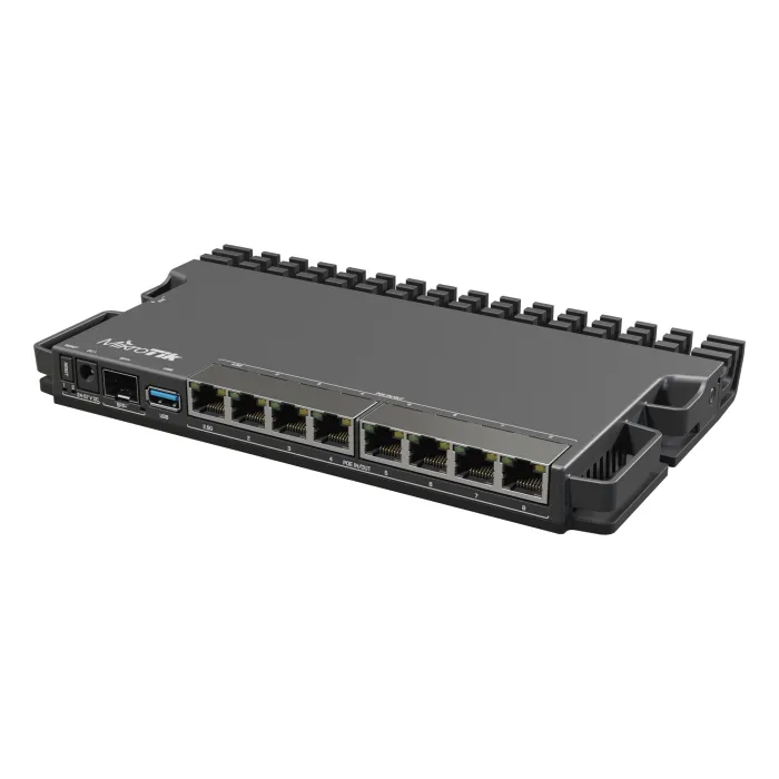 Кабелен рутер MikroTik RB5009UG+S+IN, 7 x Gigabit Ethernet, 1 x 2.5G Ethernet, 10G SFP+, USB 3.0, RouterOS v7, 1 GB DDR4