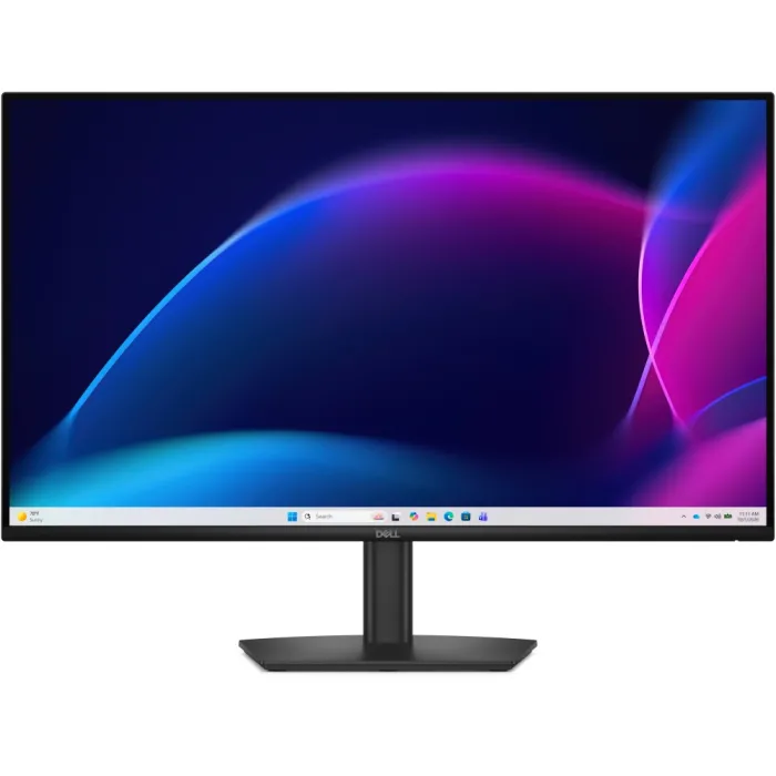 Монитор DELL E2726H, 27", IPS, Full HD 1920x1080, 120Hz, 5ms GtG, HDMI, VGA, DisplayPort, матов дисплей