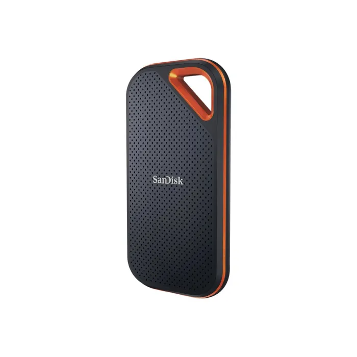 Портативен SSD SANDISK Extreme PRO, 4TB, скорости на четене и запис до 2000 MB/s, USB 3.2 Gen 2x2, кован алуминиев корпус, защита при падане от 2 м