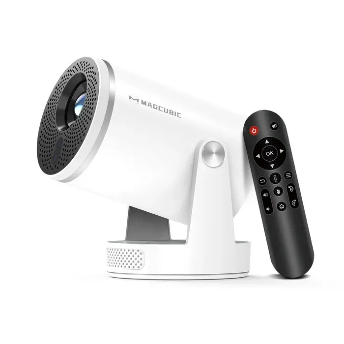 Преносим проектор MagCubic HY320 Pro, Full HD 1080p, поддръжка до 8K, Android 14, Wi‑Fi, Bluetooth 5.4, 400 ANSI lm, автофокус и автоматична корекция