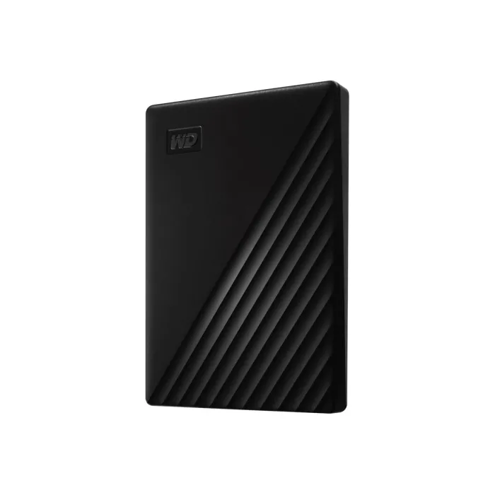 Преносим външен твърд диск Western Digital My Passport, 2TB, USB 3.0, съвместим с USB 2.0, черен, защита с парола и хардуерно криптиране