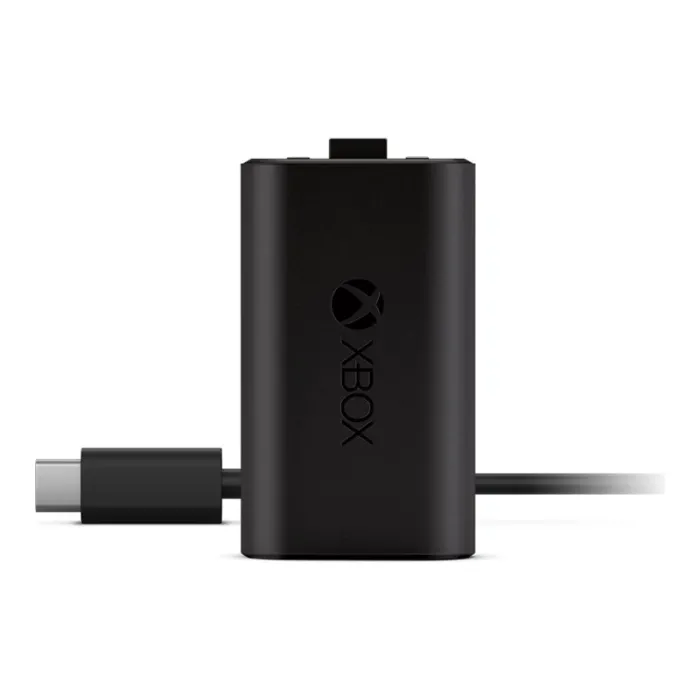 Презареждаема батерия с USB-C кабел Microsoft XBOX ONE, за Xbox Wireless контролери с USB-C порт, до 30 часа автономия, зареждане под 4 часа, използване по време на зареждане, кабел 9 ft