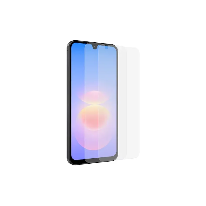 Протектор за екран SAMSUNG A18, 2 броя, прозрачен, висока чувствителност на допир, покритие против надраскване и отпечатъци, рамка за монтаж