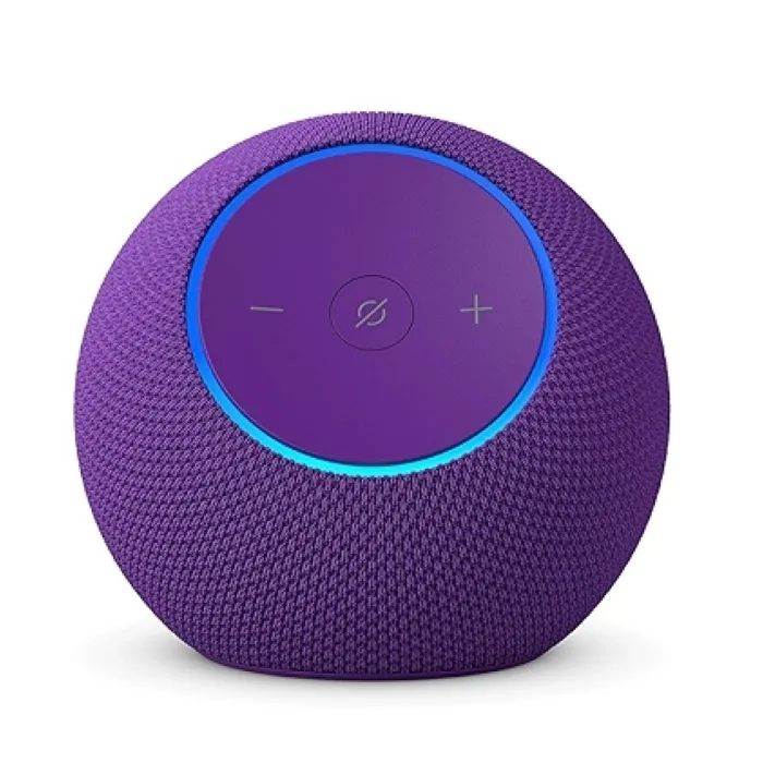 Смарт тонколона Amazon Echo Dot Max (2025), Wi-Fi 6E, Bluetooth 5.3, Zigbee, Matter и Thread, аметист