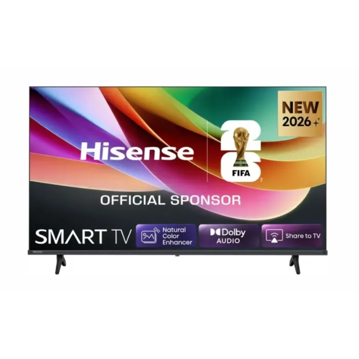 Телевизор HISENSE 40A4S, 40" (101.6 cm), Full HD 1920x1080, Direct LED, Smart TV, Wi‑Fi, HDR, HLG, DVB-T2/C/S2