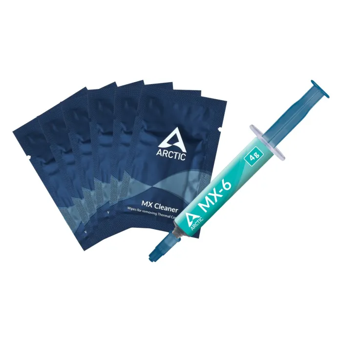 Термо паста Arctic MX-6 Thermal Compound 4gr с 6 броя MX Cleaner