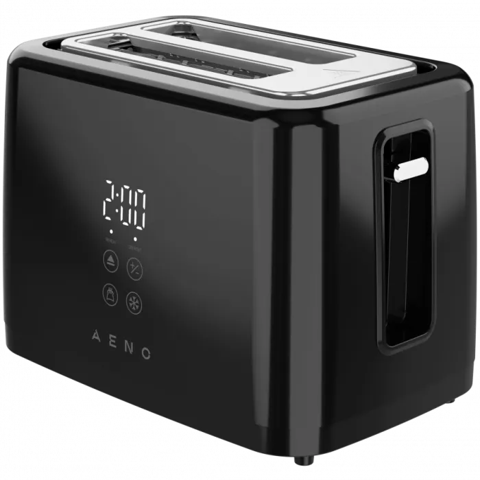 Тостер AENO TS2B, 2 филии, 7 степени, 780–930W, черен