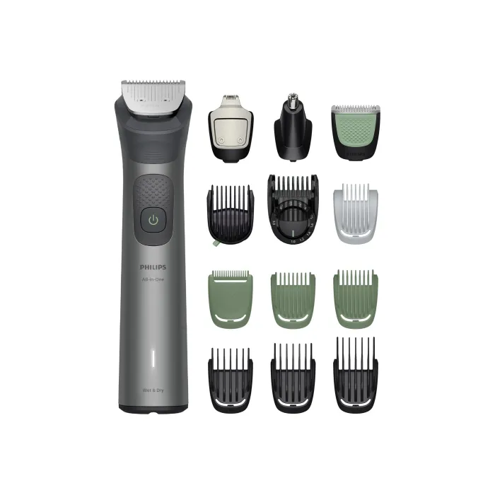 Тример All-in-One PHILIPS s7000 15 в 1, серия 7000, за лице, коса и тяло, BeardSense, самонаточващи се стоманени ножчета, до 120 минути работа, сухо и мокро бръснене