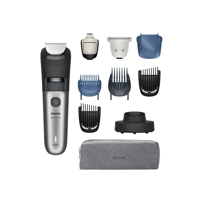 Тример за брада PHILIPS Beard Trimmer Series 7000 BT7670/15, BeardSense, 40 настройки, 0,4–20 mm, до 120 мин работа, 1 час зареждане, 100% водоустойчив