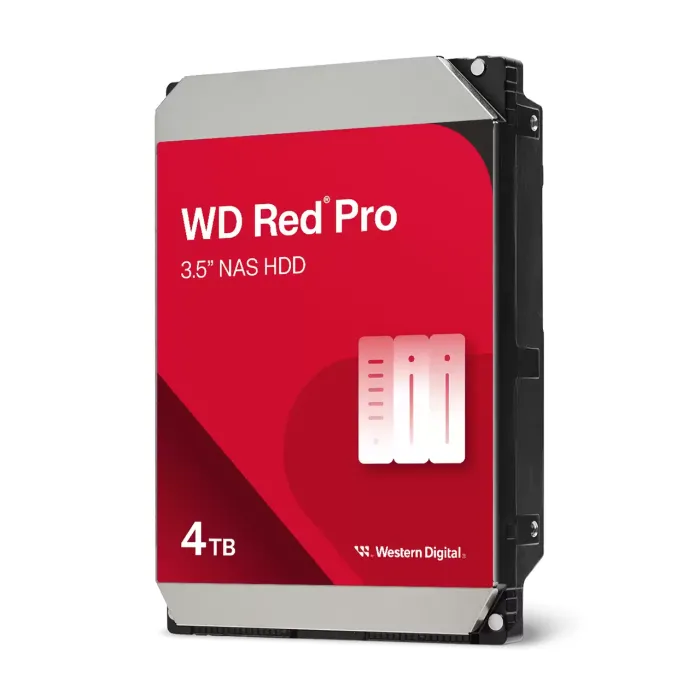 Твърд диск WD Red Pro WD4006FFBX, 4 TB, NAS, 3.5", SATA3 6 Gb/s, 7200 об./мин, 256 MB буфер