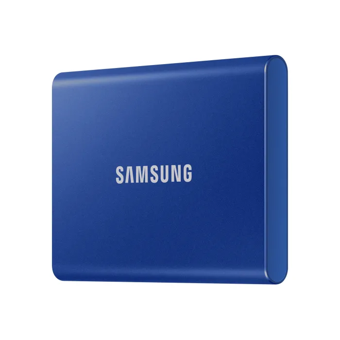 Външен преносим SSD диск SAMSUNG Portable SSD T7, 1TB, USB 3.2 Gen 2, Indigo Blue