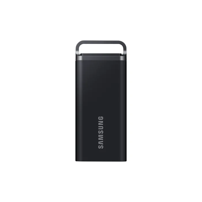 Външен SSD SAMSUNG T5 EVO, 4 TB, USB 3.2 Gen 1 Type-C, скорост на четене/запис 460 Mb/s, 256-битово AES криптиране, черен