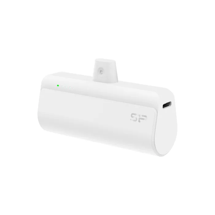 Външна батерия SILICON POWER QD50, 5000 mAh, USB-C, универсална, Li-Ion, бяла