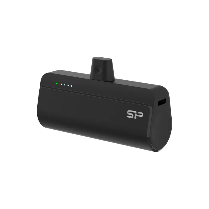 Външна батерия SILICON POWER QD50, 5000 mAh, USB-C, универсална съвместимост, Li-Ion, черен
