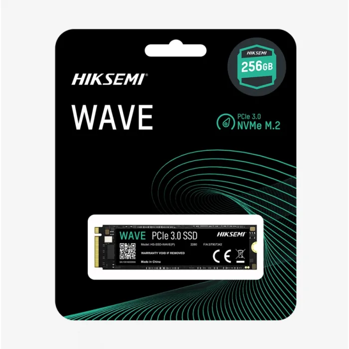 Вътрешен SSD HIKSEMI HS-SSD-WAVE(P)-256G, 256 GB, M.2 2280, PCIe Gen 3 x4 NVMe, до 2280 MB/s четене, до 1800 MB/s запис, 3D NAND
