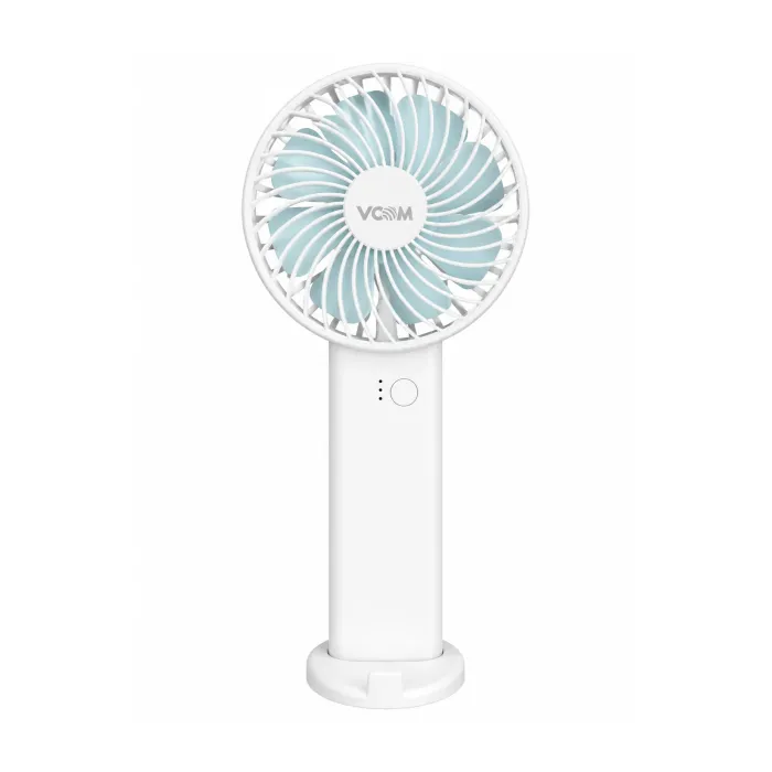 Вентилатор за бюро VCom DESK-FAN-1, USB, 3 степени на регулиране, бял